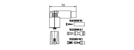 Штекер bremi 10206VW1