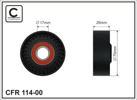 Ролик caffaro 11400