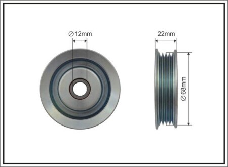 Ролик натяжний ременя поліклинового caffaro 500127