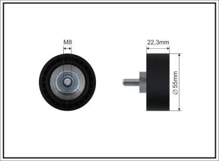 Ролик поліклинового ременя MINI (R56) caffaro 500226