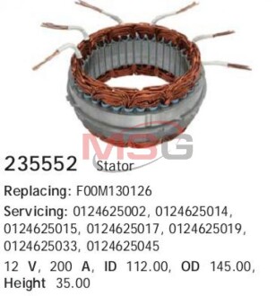 Обмотка генератора cargo 235552