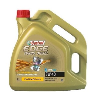 Мастило моторне EDGE Turbo Diesel Titanium FST 5W-40 (4 л) castrol 1535ba