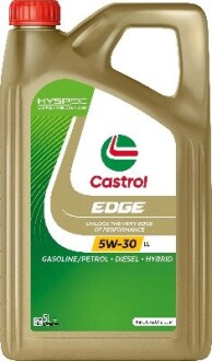 Масло ДВС 5W-30 EDGE LL ACEA C3, VW 504 00/507 00, 5л, синт. castrol 15F7E7