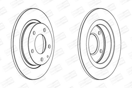 MAZDA диск гальмівний задн.626 IV 92- champion 561717CH