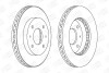 Диск гальмівний передній (кратно 2) Volvo S40, V40/Mitsubishi Carisma, Galant, Lancer (98-) champion 561926CH (фото 2)