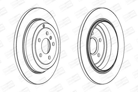 DB диск гальмівний задній W164, W251 champion 562324CH