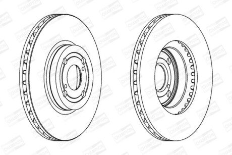 TOYOTA диск гальмівний передн.Corolla 02- /275/ champion 562435CH