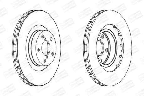 SUBARU гальмівний диск передн.Forester 02 -,Impreza,Legacy champion 562677CH