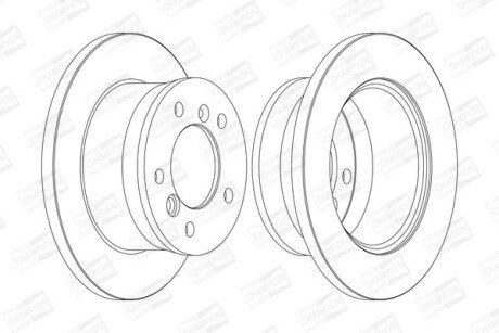 DB диск гальмівний задній Sprinter,VW LT28-46 95- (272*16) champion 567761CH