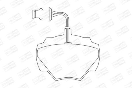 LANDROVER колодки гальмівні задні Discovery,Range Rover I,II 86- champion 571440CH