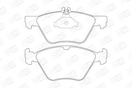DB гальмівні колодки передн.W210 97- champion 571876CH