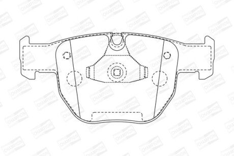 LANDROVER гальмівні колодки передн. Range Rover III 02- champion 572507CH