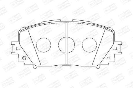 TOYOTA гальмівні колодки передн.Yaris 05- champion 572594CH