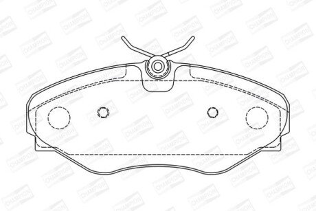 RENAULT Гальмівні колодки перед. Trafic 01- OPEL Vivaro 01- champion 573099CH