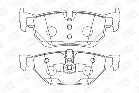 BMW Гальмівні колодки задн.3 E90 04-,X1/3 09- champion 573139CH