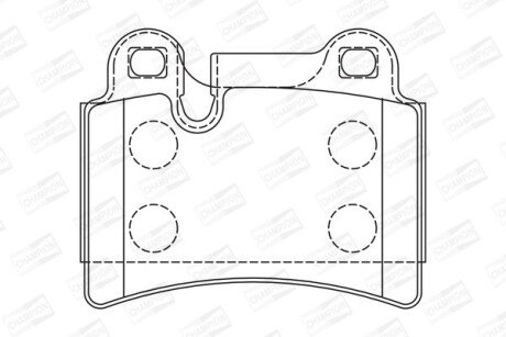 VW гальмівні колодки задн.Touareg 02- (сист.Brembo) champion 573297CH