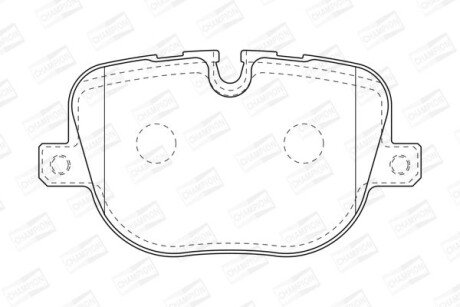 LANDROVER гальмівні колодки задн.Range Rover Sport 09- champion 573342CH