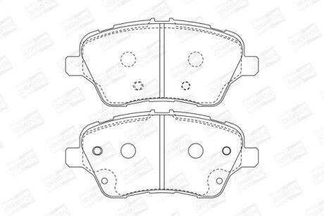 FORD гальмівні колодки передн.B-Max,Transit Courier 12- champion 573363CH