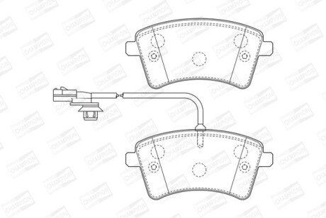 RENAULT гальмівні колодки передн.Kangoo 08- champion 573436CH