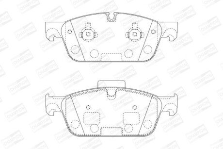 DB гальмівні колодки передн. M/GL-Class W166 12- champion 573448CH