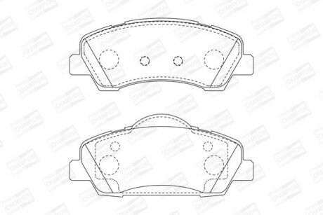 PEUGEOT гальмівні колодки передн.308 II 13- champion 573630CH