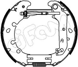 FORD Гальмівні колодки (барабан) Kit premounted, Fusion, Fiesta 95- cifam 151-228