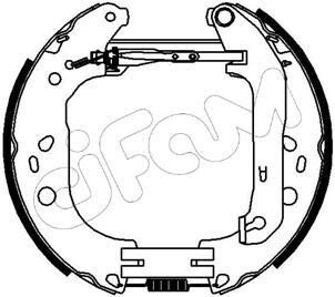 FORD Гальмівні колодки (барабан) Kit premounted, Focus II 04- cifam 151-229