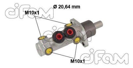 RENAULT головний гальмівний циліндр CLIO I 96-98, MEGANE I 96-99, MEGANE I 97-01 cifam 202-883