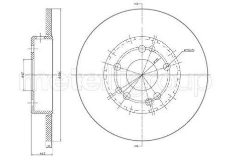 DB Диск тормозной передн. W124 cifam 800-124C