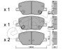 JEEP Гальмівні колодки передні COMPASS 1.3 20-, COMPASS 1.4 17-, RENEGADE SUV 1.4 14- cifam 82210010 (фото 1)