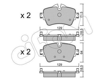 BMW колодки гальм передн. MINI Cooper 13- cifam 822-1013-0