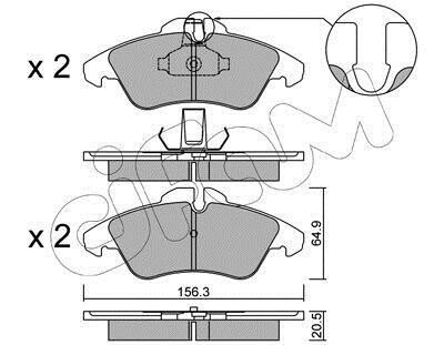 DB гальмівні колодки перед Sprinter 208-314, Vito 108-114 VW LT 96- cifam 822-256-1