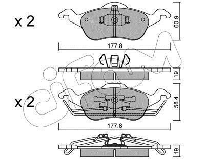 FORD гальмівні колодки передн.Focus 98- cifam 822-291-0