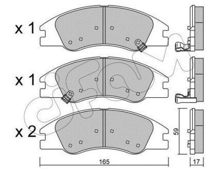 KIA гальмівні колодки передн. Cerato 04- cifam 822-630-0