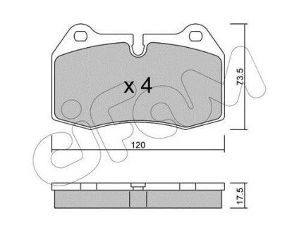 BMW Тормозные колодки передн. 7 серия E38 95- cifam 822-645-0