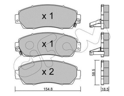 HONDA гальмів.колодки передн.CR-V 07- cifam 822-903-0