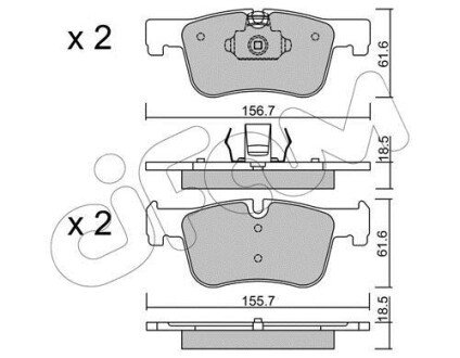 BMW колодки гальм. передн. F30 cifam 822-960-0