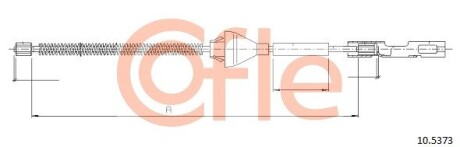 Трос ручника cofle 10.5373