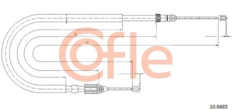 Трос ручника cofle 10.6685