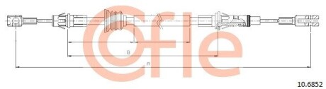 Трос ручника cofle 10.6852