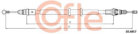 Трос ручника cofle 10.6857