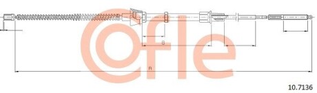 Трос ручника cofle 10.7136