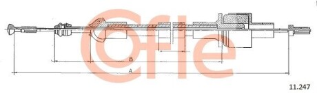Трос зчеплення cofle 11.247