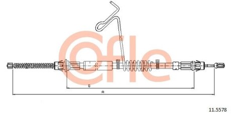 Трос ручника cofle 11.5578