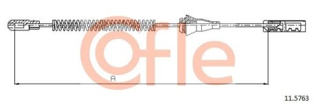 Трос ручника cofle 11.5763