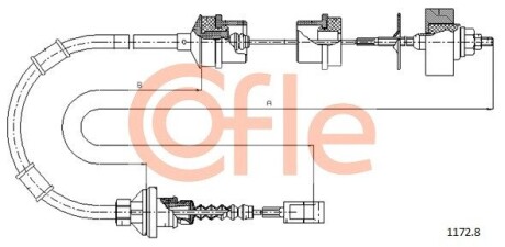 Трос зчеплення cofle 1172.8