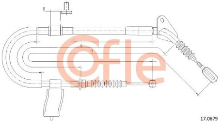 Трос cofle 170679