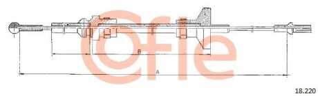 Трос зчеплення cofle 18.220