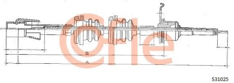 Трос спідометра cofle s31025