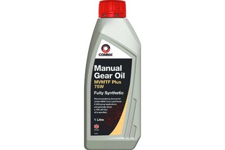 Трансмиссионное масло Manual Gear Oil MVMTF Plus GL-4 75W синтетическое 1 л comma fe75w1l